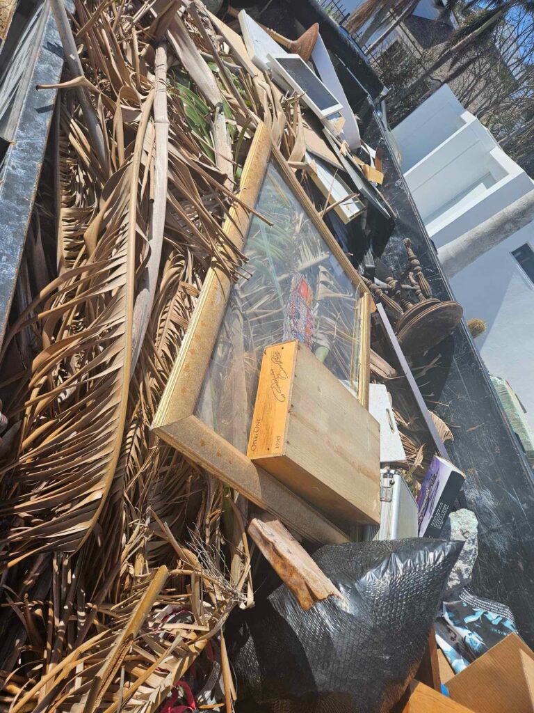 Debris and wood cleared from a property in Orlando