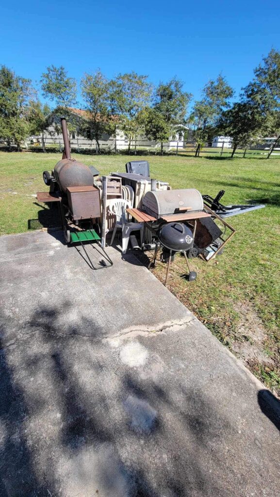 A large pile of junk removed in Miami, FL