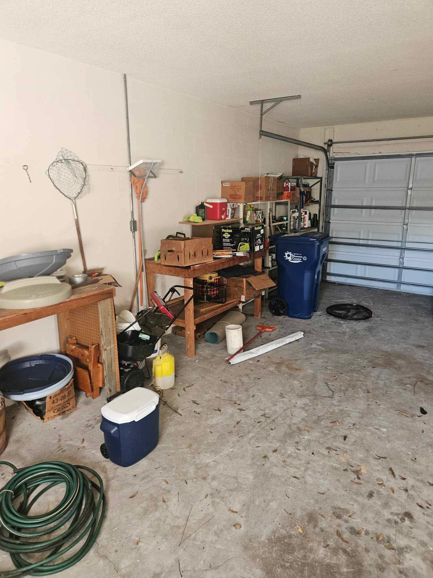 Furniture and appliances hauled during a cleanout