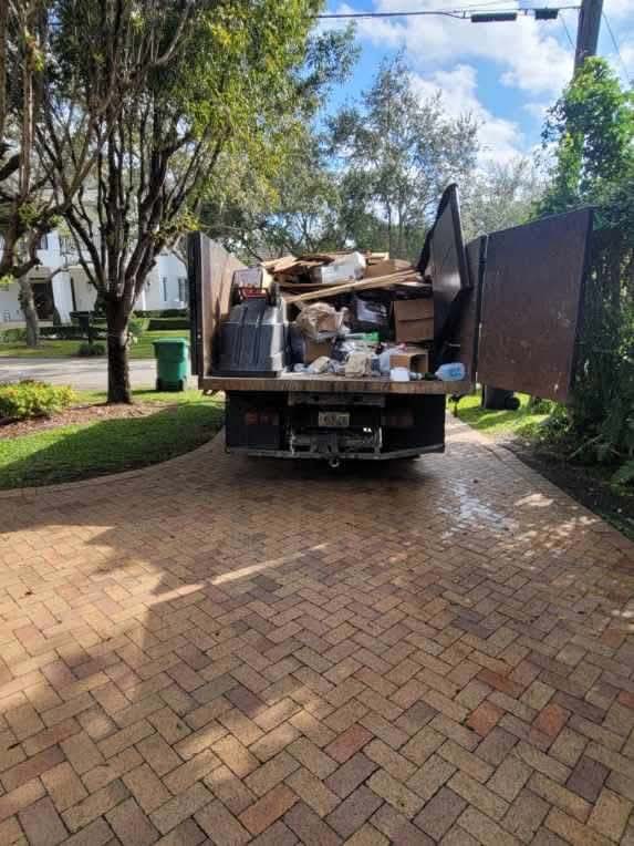 Jacksonville 3 Loaded junk removal truck in Jacksonville