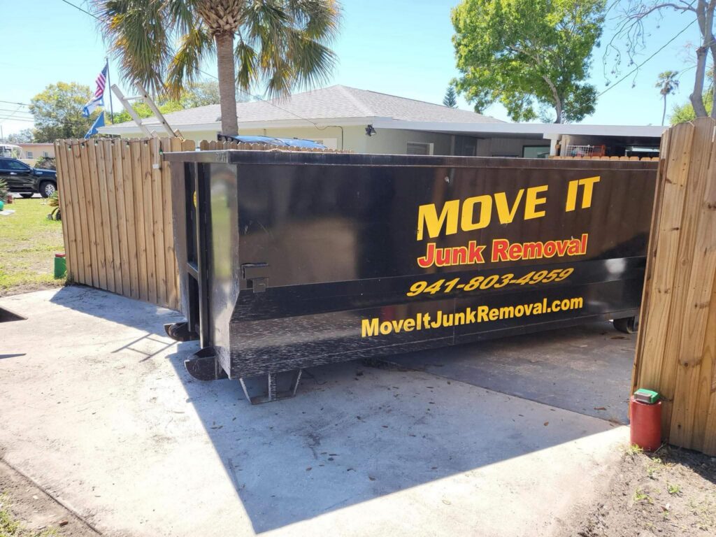 Dumpster Rental Apollo Beach, FL 2 Dumpster on job site in Apollo Beach