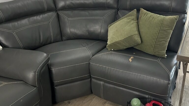 Couch removed during junk removal in Key Biscayne, FL